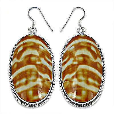 925 Silver Shell Oval Earrings | Women's Fashion Jewelry