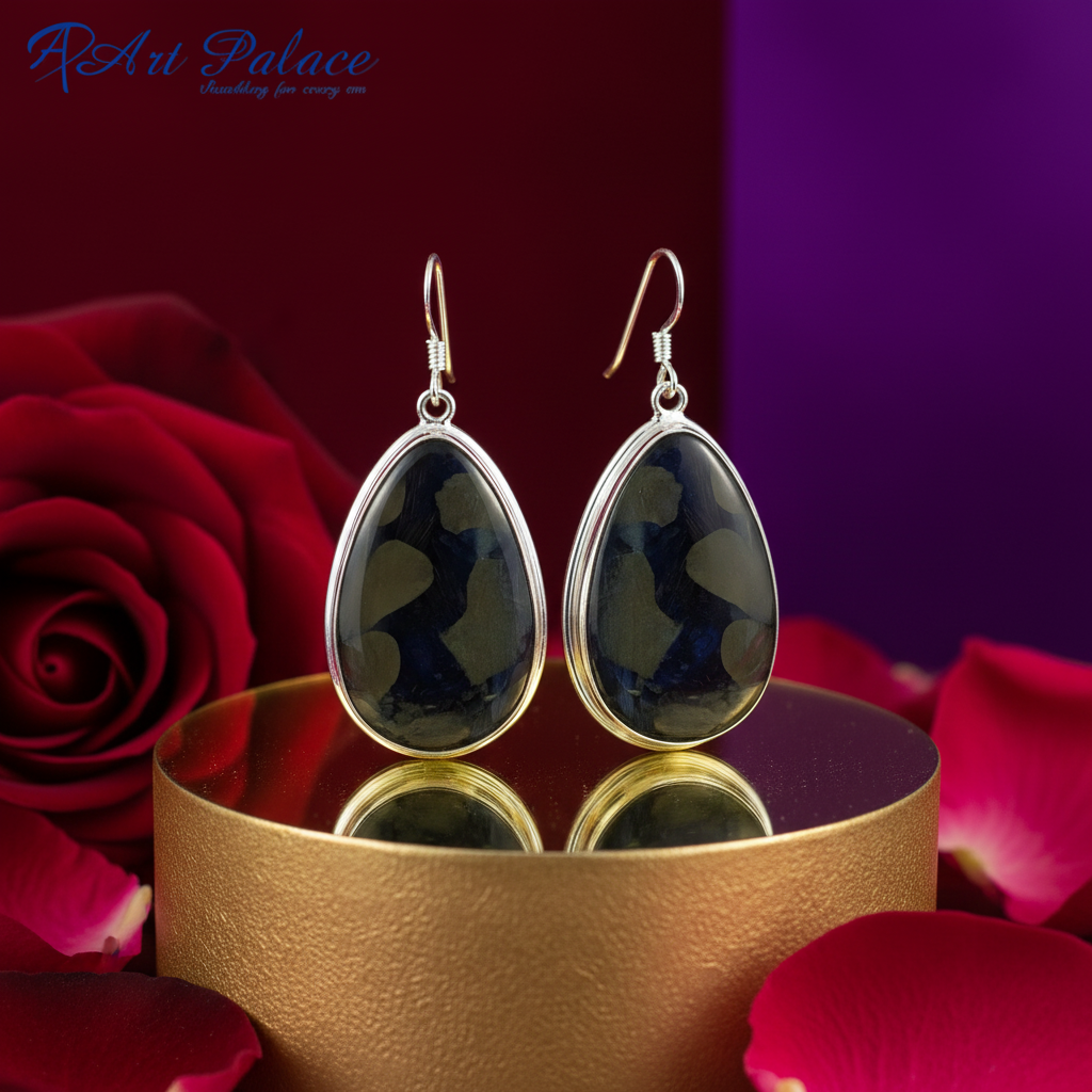 925 Silver Stone Drop Earrings for Women | Statement Jewelry