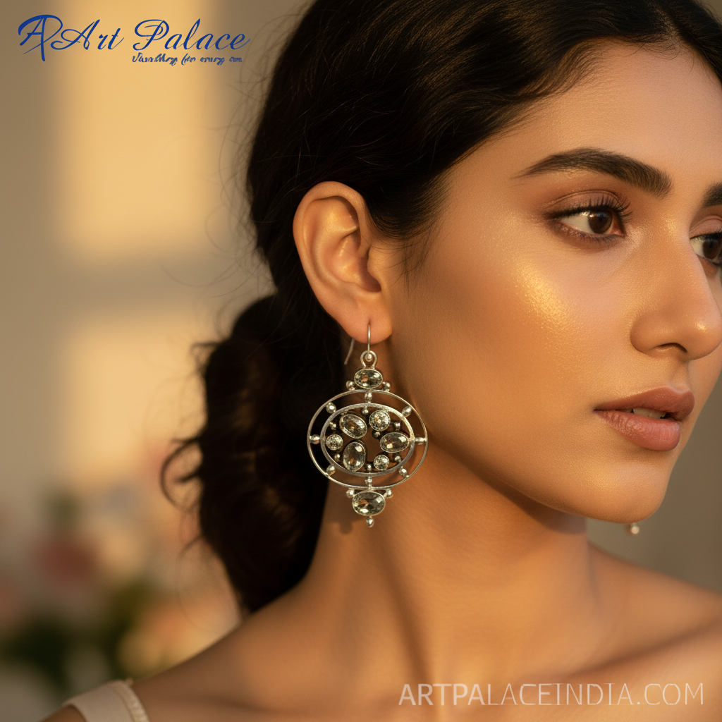 925 Silver Gemstone Earrings for Women | Dangle Earrings Gift