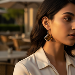 Load image into Gallery viewer, 925 Silver Amber Earrings | Natural Stone Dangle Earrings for Women
