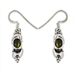 将图像加载到图库查看器中， 925 Sterling Silver Green Stone Earrings for Women | Gift
