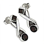 将图像加载到图库查看器中， 925 Silver Garnet Earrings for Women | Dangle Earrings Gift
