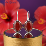 Load image into Gallery viewer, 925 Silver Red Agate Drop Earrings for Women | Gift
