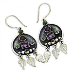 Load image into Gallery viewer, 925 Silver Gemstone Dangle Earrings | For Women | Statement Jewelry
