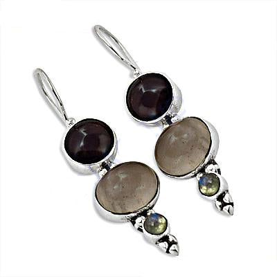 925 Silver Gemstone Drop Earrings for Women | Dangle Earrings