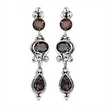 Load image into Gallery viewer, 925 Silver Amethyst Drop Earrings for Women | Gemstone Jewelry
