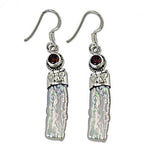 Load image into Gallery viewer, 925 Silver Freshwater Pearl Garnet Earrings | Women's Jewelry
