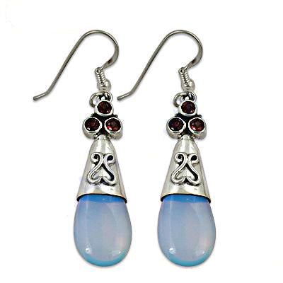 925 Silver Chalcedony Drop Earrings | Women's Jewelry Gift