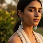 Load image into Gallery viewer, 925 Sterling Silver Blue Gemstone Earrings for Women | Gift
