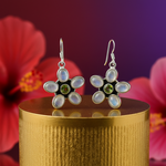 Load image into Gallery viewer, 925 Silver Flower Earrings with Gemstones | Women's Jewelry Gift
