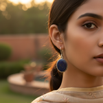 Load image into Gallery viewer, 925 Silver Lapis Lazuli Drop Earrings for Women | Gemstone Jewelry
