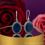Load image into Gallery viewer, 925 Silver Lapis Lazuli Drop Earrings for Women | Gemstone Jewelry
