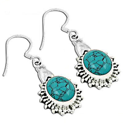 925 Sterling Silver Turquoise Earrings for Women | Dangle Jewelry