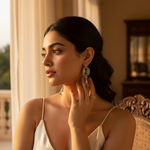 Load image into Gallery viewer, 925 Silver Green Amethyst Earrings for Women | Dangle Jewelry
