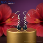 Load image into Gallery viewer, Pendientes colgantes de arenisca azul plateada | Joyería de moda para mujer
