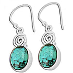 Load image into Gallery viewer, 925 Silver Turquoise Stone Earrings for Women | Dangle Earrings
