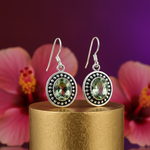 Load image into Gallery viewer, 925 Silver Green Amethyst Earrings for Women | Dangle Jewelry
