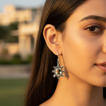 Load image into Gallery viewer, 925 Silver Green Amethyst Earrings for Women | Dangle Jewelry
