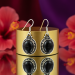 Load image into Gallery viewer, 925 Silver Black Onyx Earrings for Women | Dangle Jewelry
