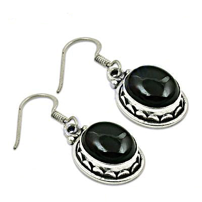 925 Silver Black Onyx Earrings for Women | Dangle Jewelry