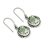 Load image into Gallery viewer, 925 Silver Green Amethyst Drop Earrings for Women | Gift
