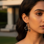 Load image into Gallery viewer, 925 Silver Black Onyx Earrings for Women | Daily Wear
