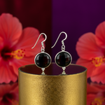 将图像加载到图库查看器中， 925纯银黑玛瑙水滴耳环，女士款 | 礼品首饰
