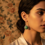 Load image into Gallery viewer, Pendientes de turquesa en plata de ley 925 para mujer | Joyería floral
