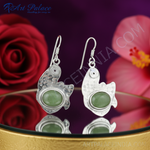 Load image into Gallery viewer, Pendientes de jade en plata de ley 925 para mujer | Regalo
