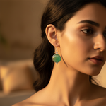 Load image into Gallery viewer, 925 Silver Green Gemstone Earrings for Women | Dangle Earrings
