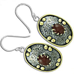 Load image into Gallery viewer, 925 Silver Garnet Drop Earrings for Women | Dangle Jewelry
