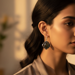 Load image into Gallery viewer, 925 Silver Black Gemstone Earrings for Women | Dangle Jewelry
