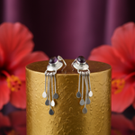 Load image into Gallery viewer, 925 Silver Amethyst Drop Earrings for Women | Dangle Earrings
