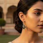 将图像加载到图库查看器中， 925纯银玉髓水滴耳环，女士款 | 日常佩戴礼物
