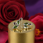 Load image into Gallery viewer, 925 Sterling Silver Green Gemstone Earrings for Women | Gift
