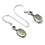 Load image into Gallery viewer, 925 Silver Moonstone Drop Earrings for Women | Daily Wear Gift
