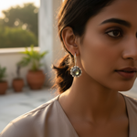 Load image into Gallery viewer, 925 Silver Gemstone Drop Earrings for Women | Daily Wear
