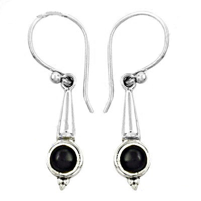 925 Silver Black Onyx Dangle Earrings for Women | Gift