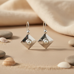 将图像加载到图库查看器中， 925 Silver Pearl Earrings for Women | Dangle Jewelry Gift
