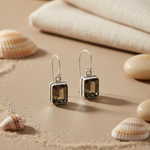 Load image into Gallery viewer, 925 Silver Smoky Quartz Earrings for Women | Gemstone Jewelry
