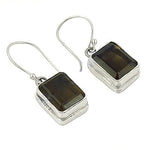 Load image into Gallery viewer, 925 Silver Smoky Quartz Earrings for Women | Gemstone Jewelry
