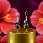 Load image into Gallery viewer, 925 Silver gold platingstone Earrings for Women | Dangle Earrings
