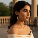 Load image into Gallery viewer, Pendientes colgantes de granate y amatista en plata 925 para mujer
