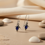 将图像加载到图库查看器中， 925 Silver Lapis Lazuli Earrings for Women | Gemstone Jewelry
