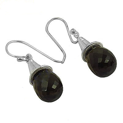 925 Silver Black Onyx Drop Earrings for Women | Gift