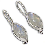 Load image into Gallery viewer, 925 Silver Moonstone Teardrop Earrings for Women | Dainty Jewelry
