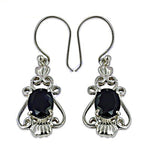 Load image into Gallery viewer, 925 Silver Black Onyx Dangle Earrings | Women's Elegant Jewelry
