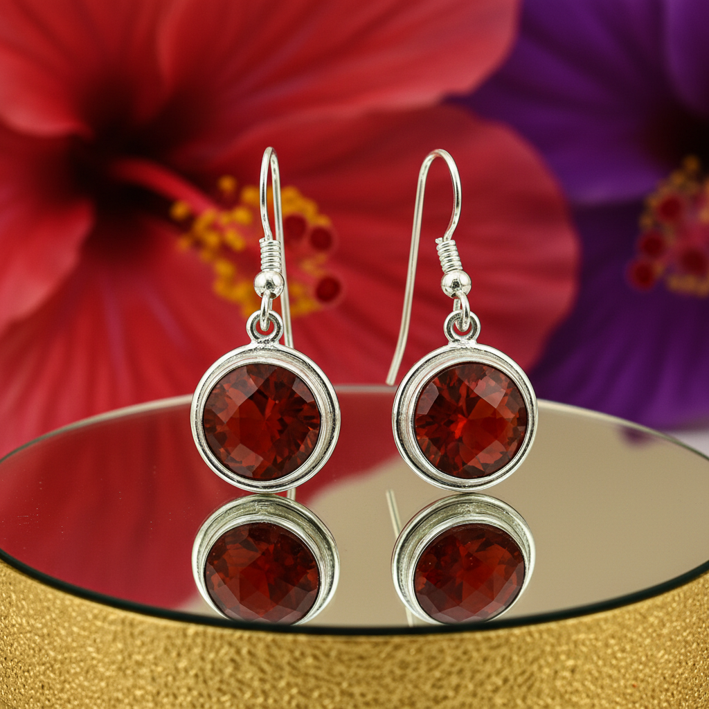 925 silver carnelian earrings for women | gemstone jewelry