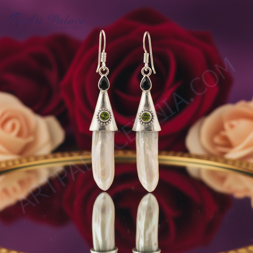925 Silver Pearl Drop Earrings | Women's Elegant Jewelry