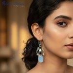 将图像加载到图库查看器中， 925纯银玉髓石榴石耳环（女士款）| 礼品首饰
